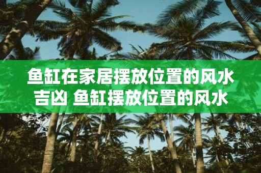 鱼缸在家居摆放位置的风水吉凶 鱼缸摆放位置的风水效应如何