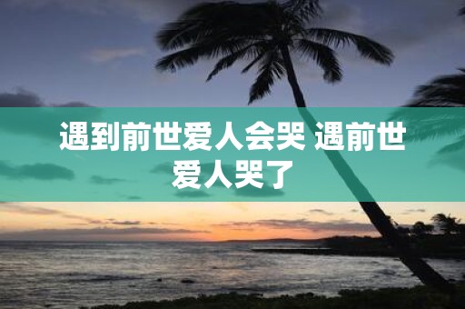 遇到前世爱人会哭 遇前世爱人哭了