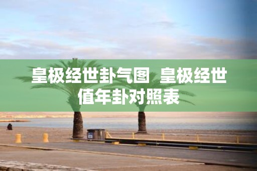 皇极经世卦气图 皇极经世值年卦对照表
