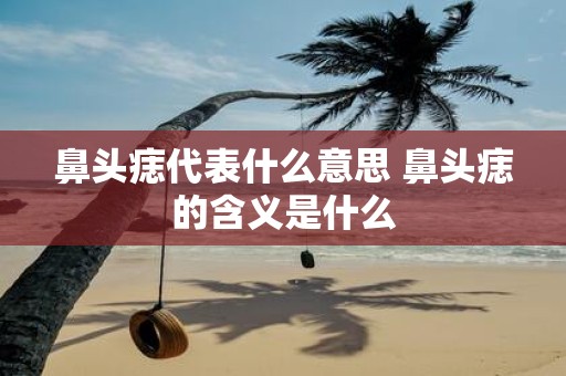 鼻头痣代表什么意思 鼻头痣的含义是什么