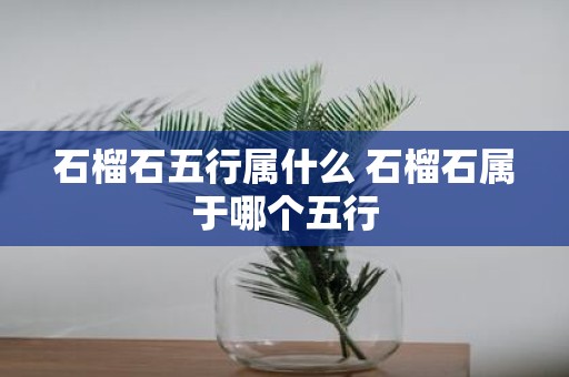 石榴石五行属什么 石榴石属于哪个五行
