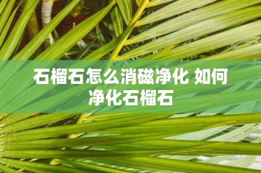 石榴石怎么消磁净化 如何净化石榴石