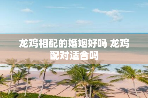 龙鸡相配的婚姻好吗 龙鸡配对适合吗