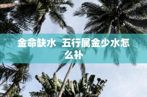 金命缺水 五行属金少水怎么补