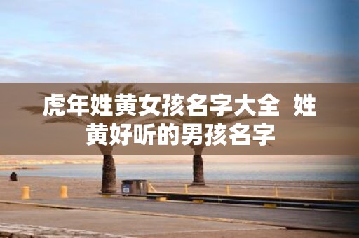 虎年姓黄女孩名字大全 姓黄好听的男孩名字