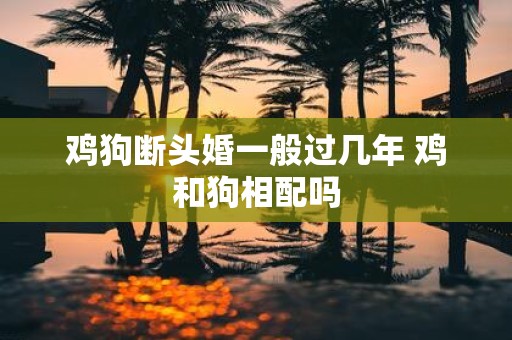 鸡狗断头婚一般过几年 鸡和狗相配吗