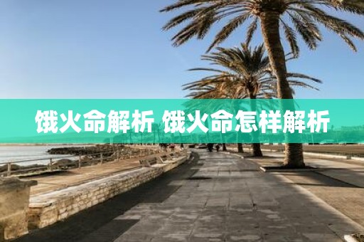 饿火命解析 饿火命怎样解析