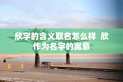 欣字的含义取名怎么样 欣作为名字的寓意