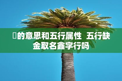 珺的意思和五行属性 五行缺金取名鑫字行吗