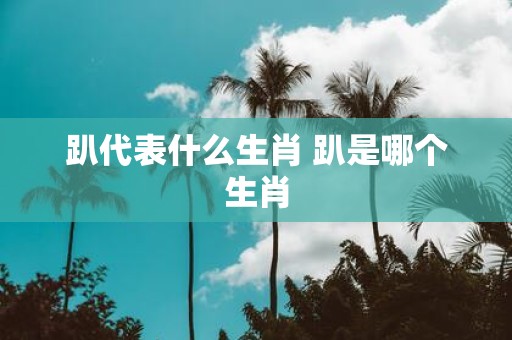 趴代表什么生肖 趴是哪个生肖