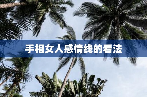 手相女人感情线的看法