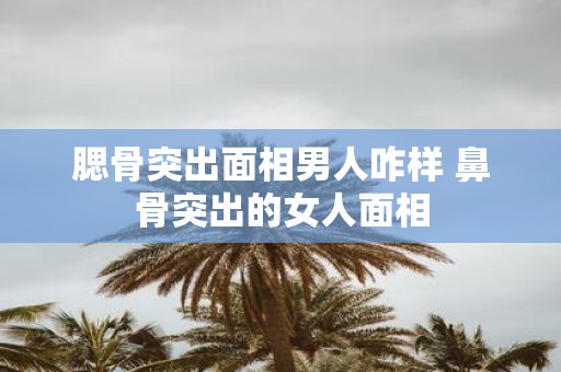 腮骨突出面相男人咋样 鼻骨突出的女人面相