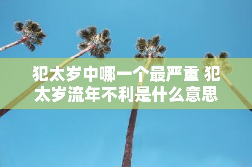 犯太岁中哪一个最严重 犯太岁流年不利是什么意思