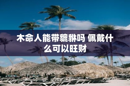 木命人能带貔貅吗 佩戴什么可以旺财