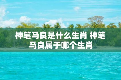 神笔马良是什么生肖 神笔马良属于哪个生肖