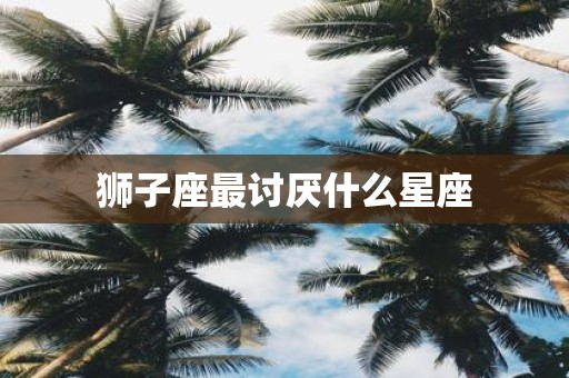 狮子座最讨厌什么星座