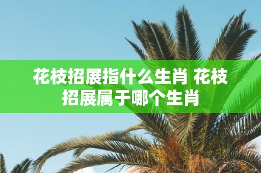 花枝招展指什么生肖 花枝招展属于哪个生肖