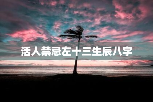 活人禁忌左十三生辰八字
