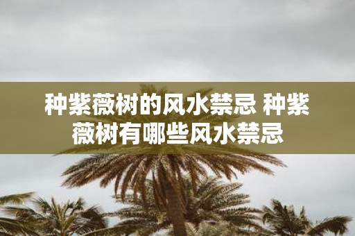 种紫薇树的风水禁忌 种紫薇树有哪些风水禁忌
