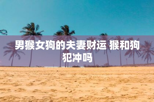 男猴女狗的夫妻财运 猴和狗犯冲吗