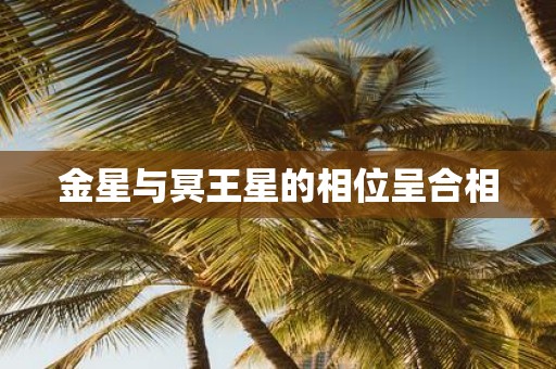 金星与冥王星的相位呈合相