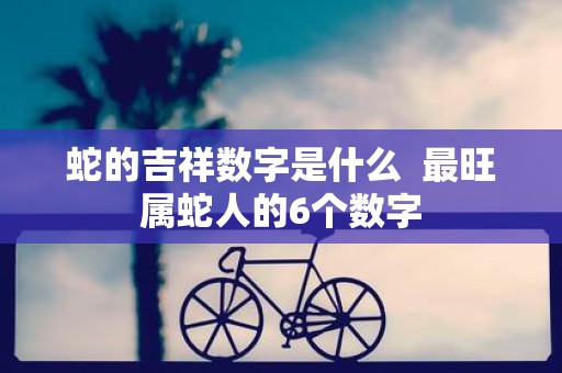 蛇的吉祥数字是什么 最旺属蛇人的6个数字