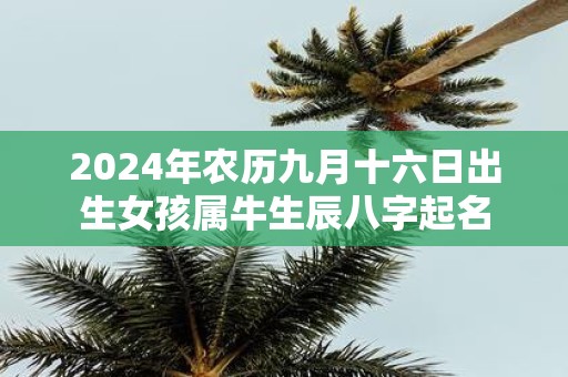 2025年农历九月十六日出生女孩属牛生辰八字起名