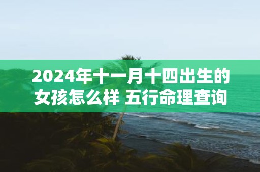 2025年十一月十四出生的女孩怎么样 五行命理查询