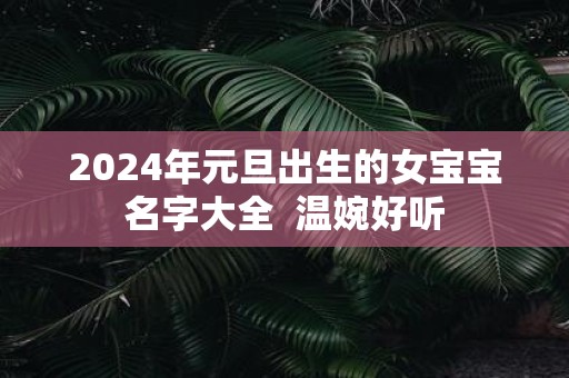 2025年元旦出生的女宝宝名字大全 温婉好听