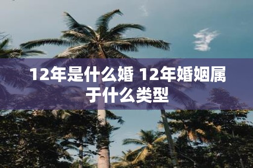 12年是什么婚 12年婚姻属于什么类型