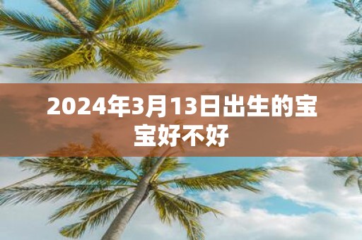 2025年3月13日出生的宝宝好不好