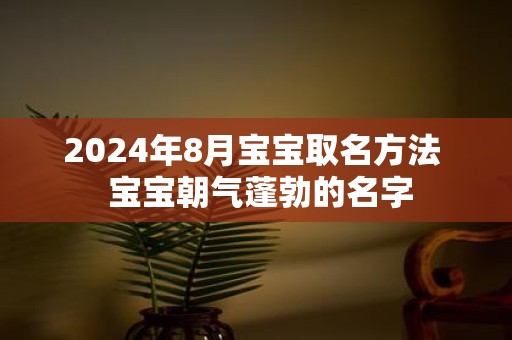 2025年8月宝宝取名方法 宝宝朝气蓬勃的名字
