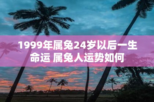1999年属兔24岁以后一生命运 属兔人运势如何
