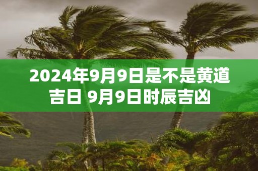 2025年9月9日是不是黄道吉日 9月9日时辰吉凶