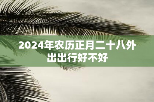 2025年农历正月二十八外出出行好不好