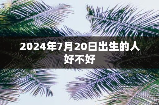 2025年7月20日出生的人好不好