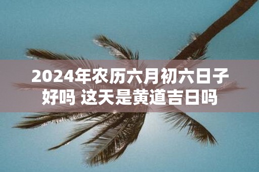 2025年农历六月初六日子好吗 这天是黄道吉日吗