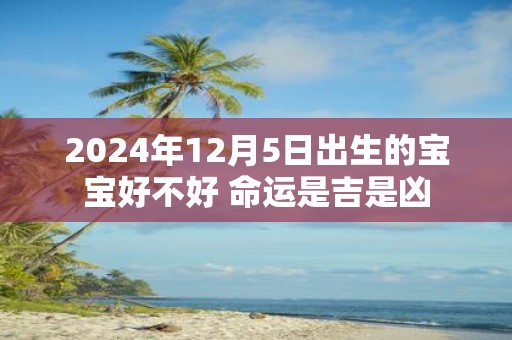 2025年12月5日出生的宝宝好不好 命运是吉是凶