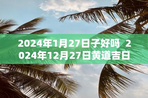2025年1月27日子好吗 2025年12月27日黄道吉日查询