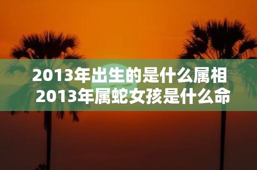 2013年出生的是什么属相 2013年属蛇女孩是什么命