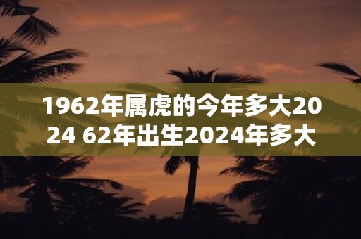 1962年属虎的今年多大2025 62年出生2025年多大年龄