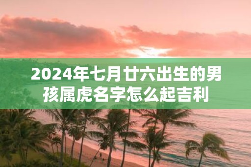 2025年七月廿六出生的男孩属虎名字怎么起吉利