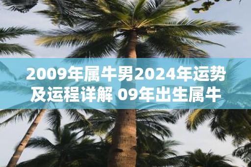 2009年属牛男2025年运势及运程详解 09年出生属牛人2025全年每月运势男性