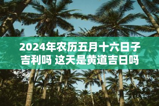2025年农历五月十六日子吉利吗 这天是黄道吉日吗