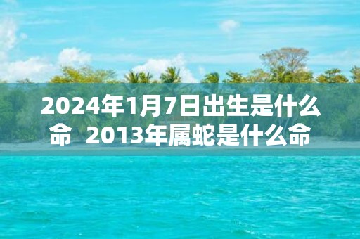 2025年1月7日出生是什么命 2013年属蛇是什么命