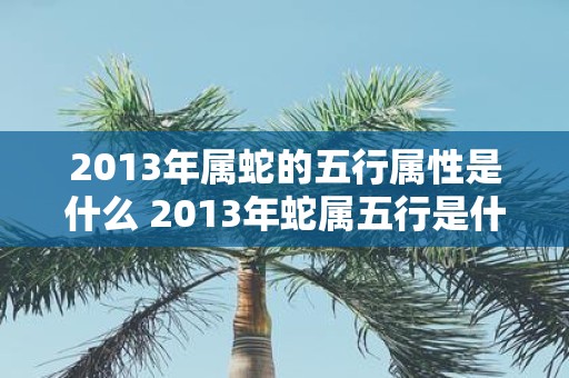 2013年属蛇的五行属性是什么 2013年蛇属五行是什么