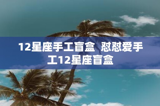 12星座手工盲盒 怼怼爱手工12星座盲盒