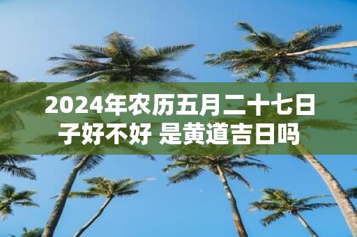 2025年农历五月二十七日子好不好 是黄道吉日吗
