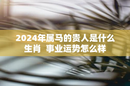 2025年属马的贵人是什么生肖 事业运势怎么样