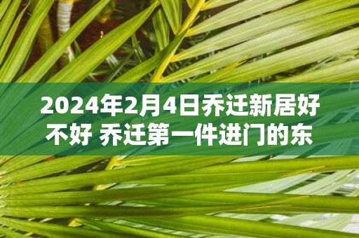 2025年2月4日乔迁新居好不好 乔迁第一件进门的东西